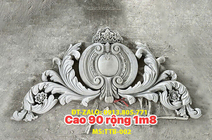 phào chỉ ngoài thất, phù điêu mặt tiền nhà phố, nhà biệt thự TTB002